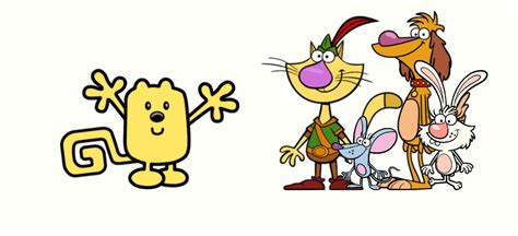 Wubbzy Meets Nature Cat Hal Daisy And Squeeks By Convbobcat On Deviantart