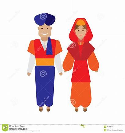 Turkish Traditional Clipart National Costume Illustration Turks