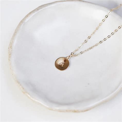 Gold Montara Initial Necklace Manna