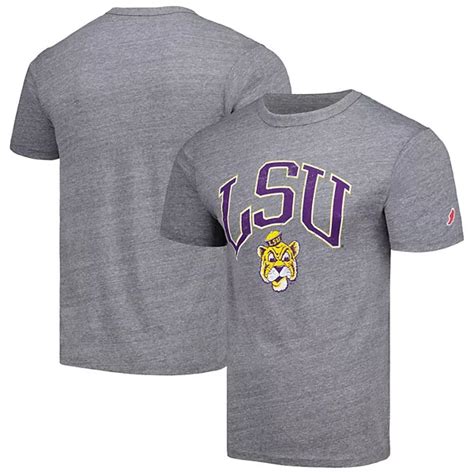 Mens League Collegiate Wear Heather Gray Lsu Tigers Tall Arch Victory Falls Tri Blend T Shirt