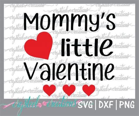 Mommy's Little Valentine SVG PNG DXF Silhouette | Etsy | Valentines svg