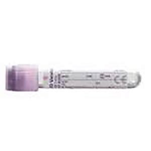 BD VACUTAINER K2 EDTA TUBE 13 X 75MM 3ML LAVENDER 100 PACK