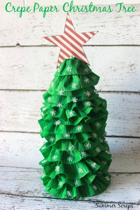 Crepe Paper Christmas Tree The Crafty Blog Stalker