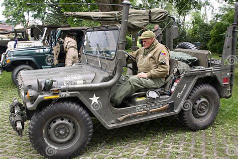Military Veterans And World War Ii Us Army Jeeps Editorial Stock Photo