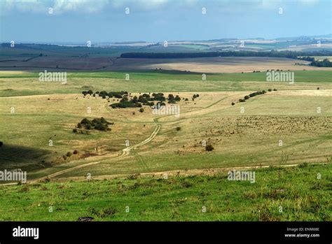 Salisbury Plain Wiltshire Uk Used As A Military Training Area By