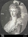 Maria Theresia, Prinzessin von Neapel-Sizilien, Druckgrafik Stock Photo ...