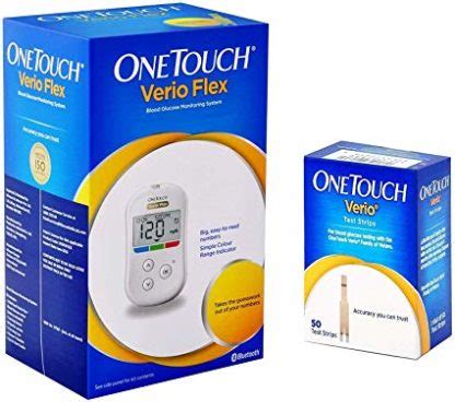 Onetouch Verio Flex Blood Glucose Monitoring Device Strips