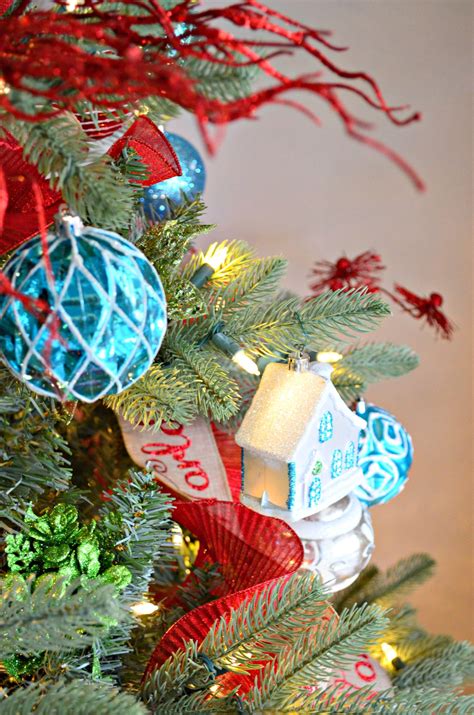 Whimsical Christmas Tree With House Sew Woodsy