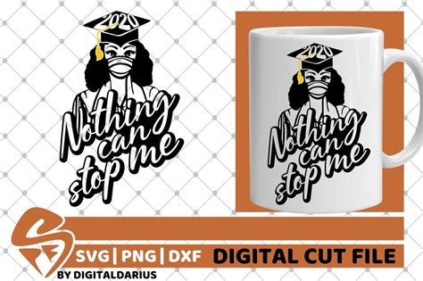 Download Black Girl in Mask svg, Natural Hair, Grad 2020 svg, Teacher (576326) | Cut Files | Design Bundles