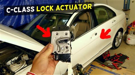 Mercedes W204 Door Lock Actuator Replacement Removal C200 C250 C300 C350 C220 C260 Youtube