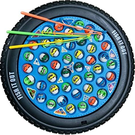 Buy Vgrassp Fishing Game Toy Set With Rotating Board Now With Music
