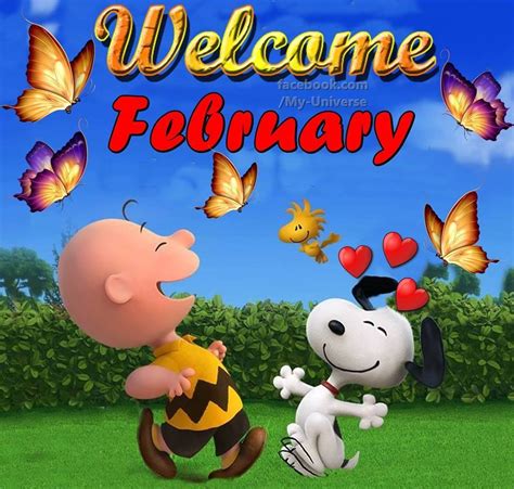 Snoopy Welcome February February Quotes Welcome February Quotes