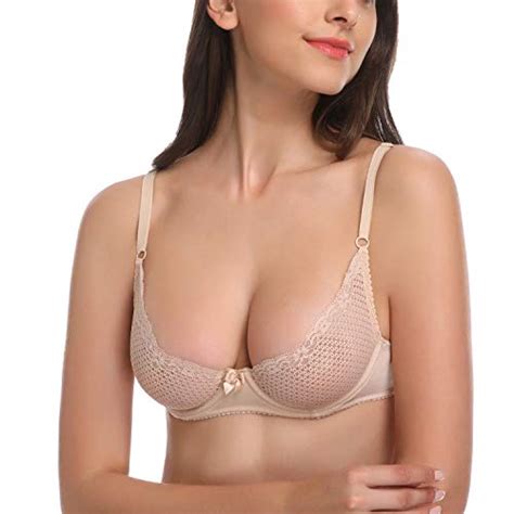 Wingslove Women S Sexy Lace Bra See Through Mesh Unlined Balconette