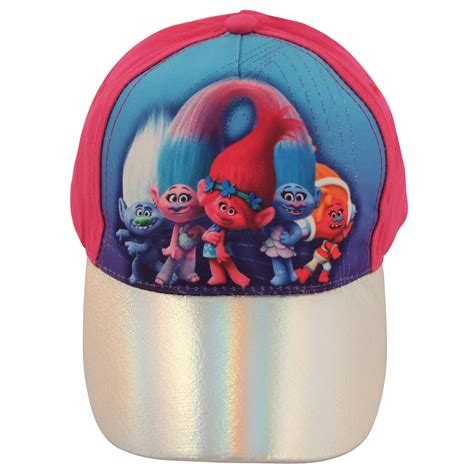 Dreamworks Kids Baseball Hat For Little Girls Ages 4 7 Trolls
