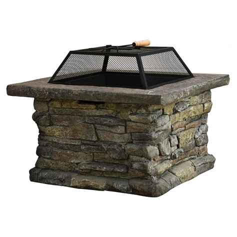 Enjoy this sturdy steel fire pit with the decorative design in any backyard or patio today. Laurel Foundry Modern Farmhouse Colton Faux Stone Wood ...