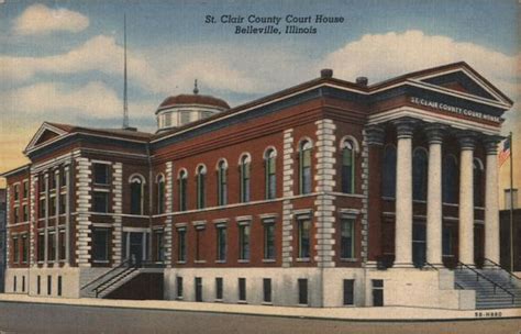 St Clair County Court House Belleville Il Postcard