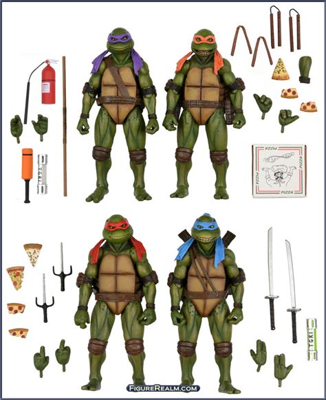 4 Pack Teenage Mutant Ninja Turtles 1990 Movie Secret Of The Ooze