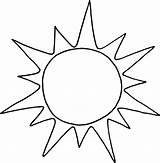 Sun Coloring Printable sketch template