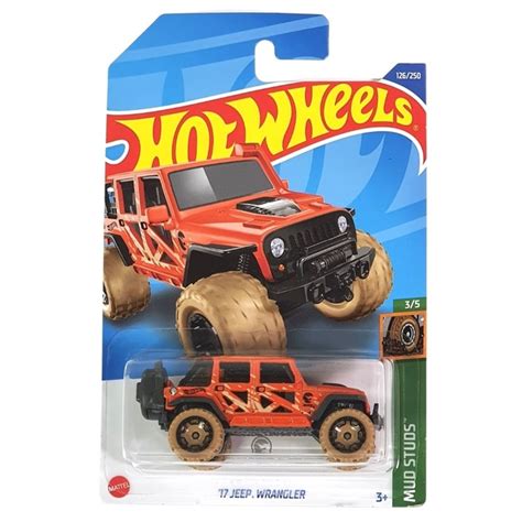 Carrinho Hot Wheels ´17 Jeep Wrangler Mud Studs Mattel Toyshow