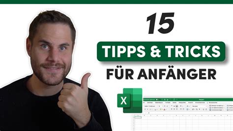 🚀 15 Excel Tipps Und Tricks Für Anfänger Und Profis Youtube