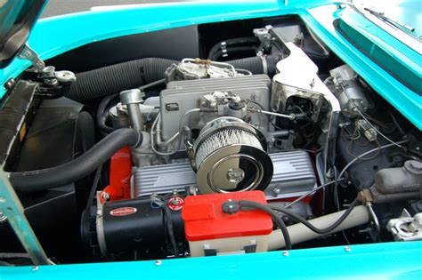 1957 Corvette Convertible Engine2 Nj Diner Car Show Car Pictures By