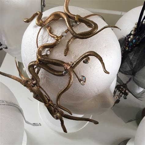 Medusa Headband Half Head Mini Medusa Snake Serpent Headpiece Etsy