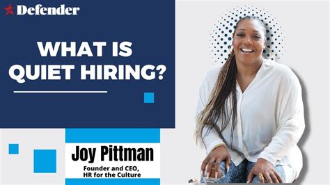 what is quiet hiring with joy pittman youtube