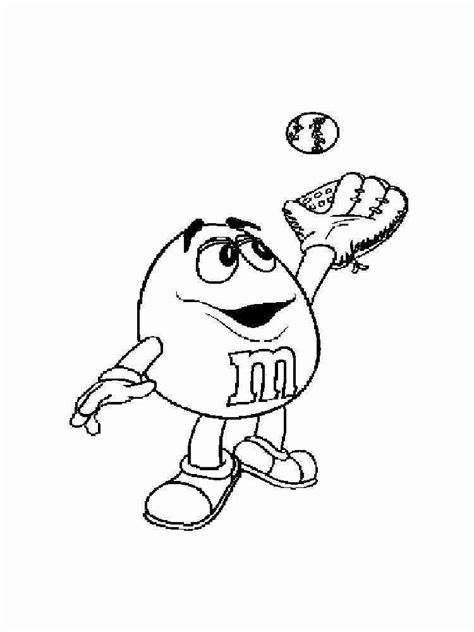 M And M Coloring Pages For Kids