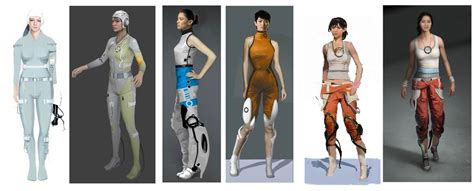 Chell Progression Robot Game Portal 2 Game Concept Art 2d Character