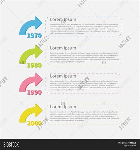 Timeline Vertical Vector And Photo Free Trial Bigstock