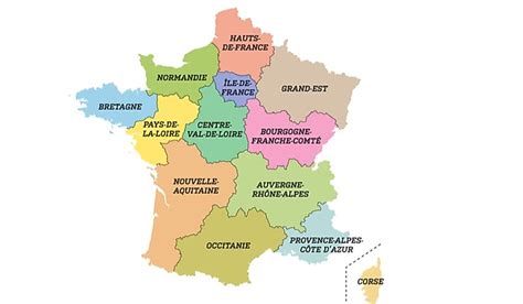The New 13 Regions Of France Worldatlas