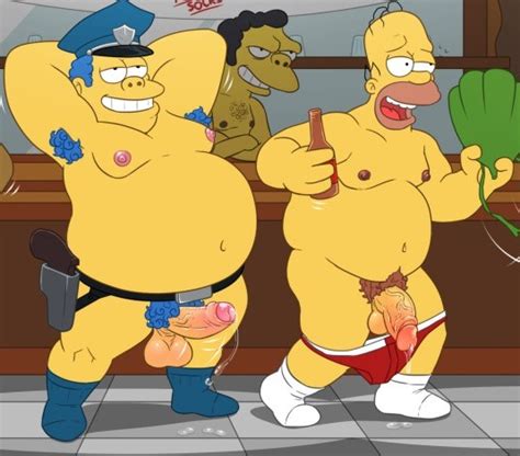 Post 2580701 Chief Wiggum Homer Simpson Moe Szyslak The Simpsons