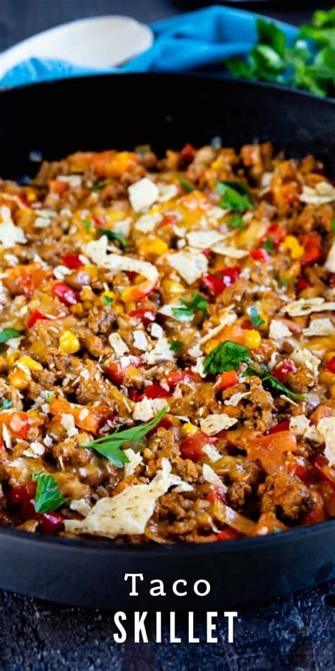 One Pan Taco Skillet Recipe Easy Good Ideas Artofit