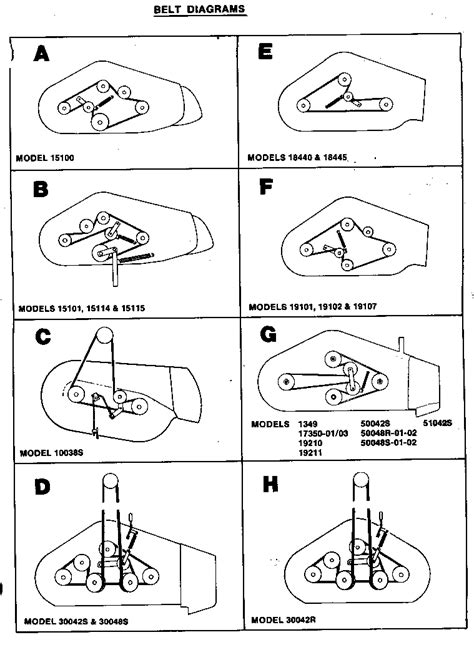 Bolens 38 Inch Riding Mower Deck Diagram