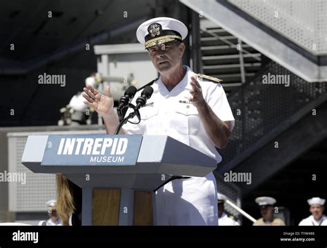 Admiral Bill Moran Usn Vice Chief Of Naval Operations Speaks During