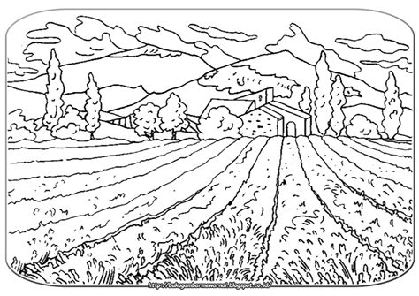 Gambar sketsa pemandangan gunung pegunungan. Gambar Mewarnai: Gambar Mewarnai Pemandangan