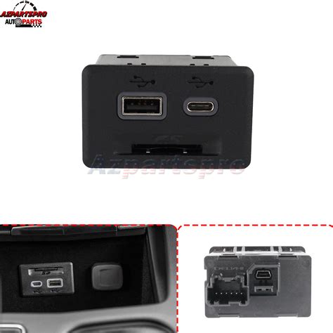 For 2019 2020 Chevrolet Silverado 1500 Receptacle Assembly Usb Usb C Sd