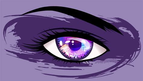 Purple Eyes Anime Girl 11754768 Vector Art At Vecteezy