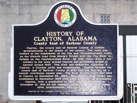 Photo History Of Clayton Alabama Marker