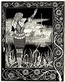 Excalibur in the Lake - Aubrey Beardsley - WikiArt.org - encyclopedia ...