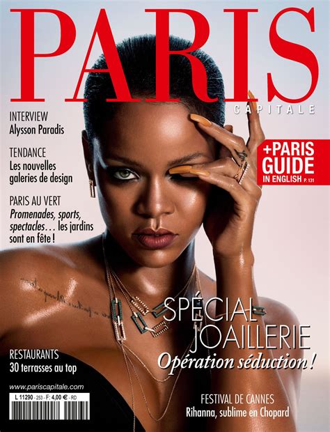 Rihanna Covers Paris Capitale Magazine September 2017 Celebrity