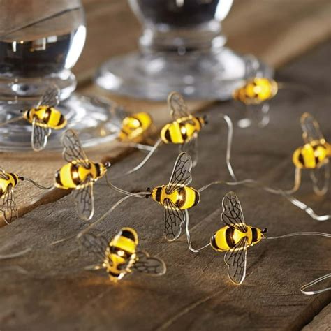 Mainstays 6ft Bumble Bee Indoor Led Fairy String Lights With Battery