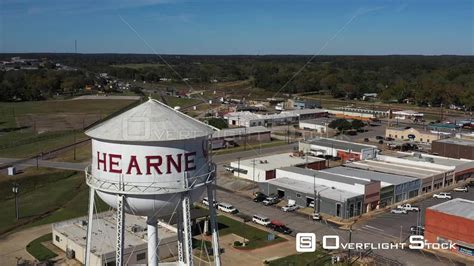 Overflightstock Water Tower Downtown In A Small Town Hearne Texas