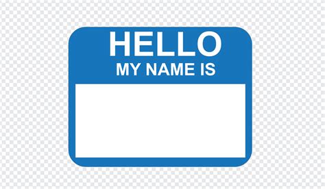 Hello My Name Is Sticker Tag Vector 3533637 Vector Art At Vecteezy