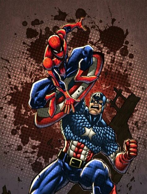 Spider Man Spiderman Captain America Captain