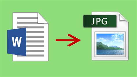 How To Convert Word File To Jpeg Youtube