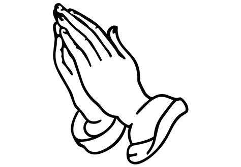 Cartoon Praying Hands