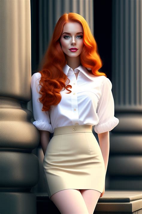 Lexica Attractive Young Ginger Secretary Twentyer Schoolgirl Skirt