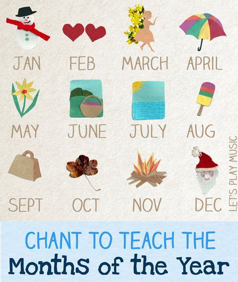 15 Best Months Of The Year Crafts Images Months In A Year Crafts