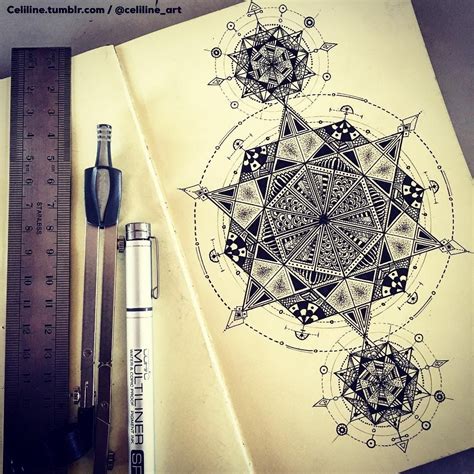 Mandalas Zentangles And Stippling Drawings Sacred Geometry Art
